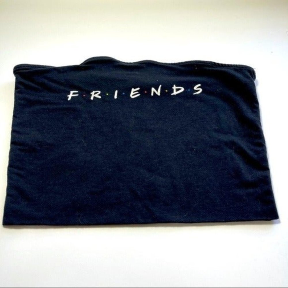 FRIENDS Black Crop Top Medium